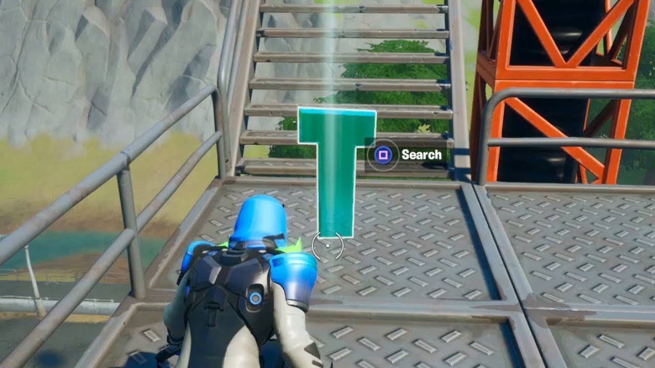 Search Hidden "T" in the Dockyard Deal Loading Screen Location - Fortnite