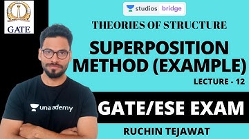 L12: Superposition Method (Example) | Theory of Structure for GATE/ESE 2020 | Ruchin Tejawat