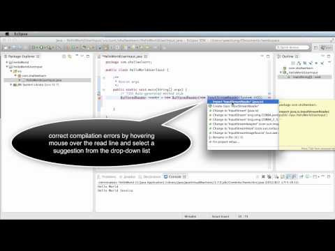 5-Minute Java with Eclipse Juno Part 3: User Input