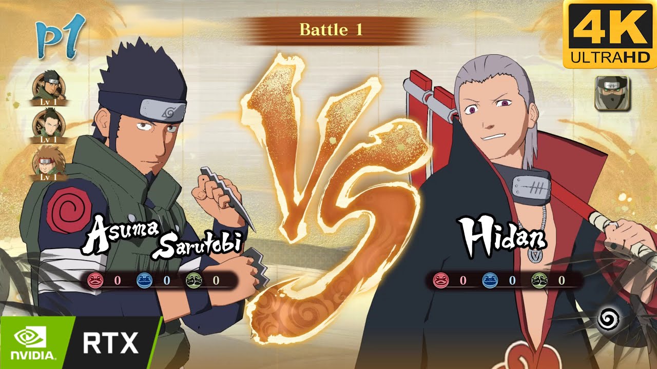 ASUMA VS HIDAN || NARUTO X BORUTO Ninja STORM|| ULTRA HARD Gameplay (4K 60FPS HIGH SETTINGS)