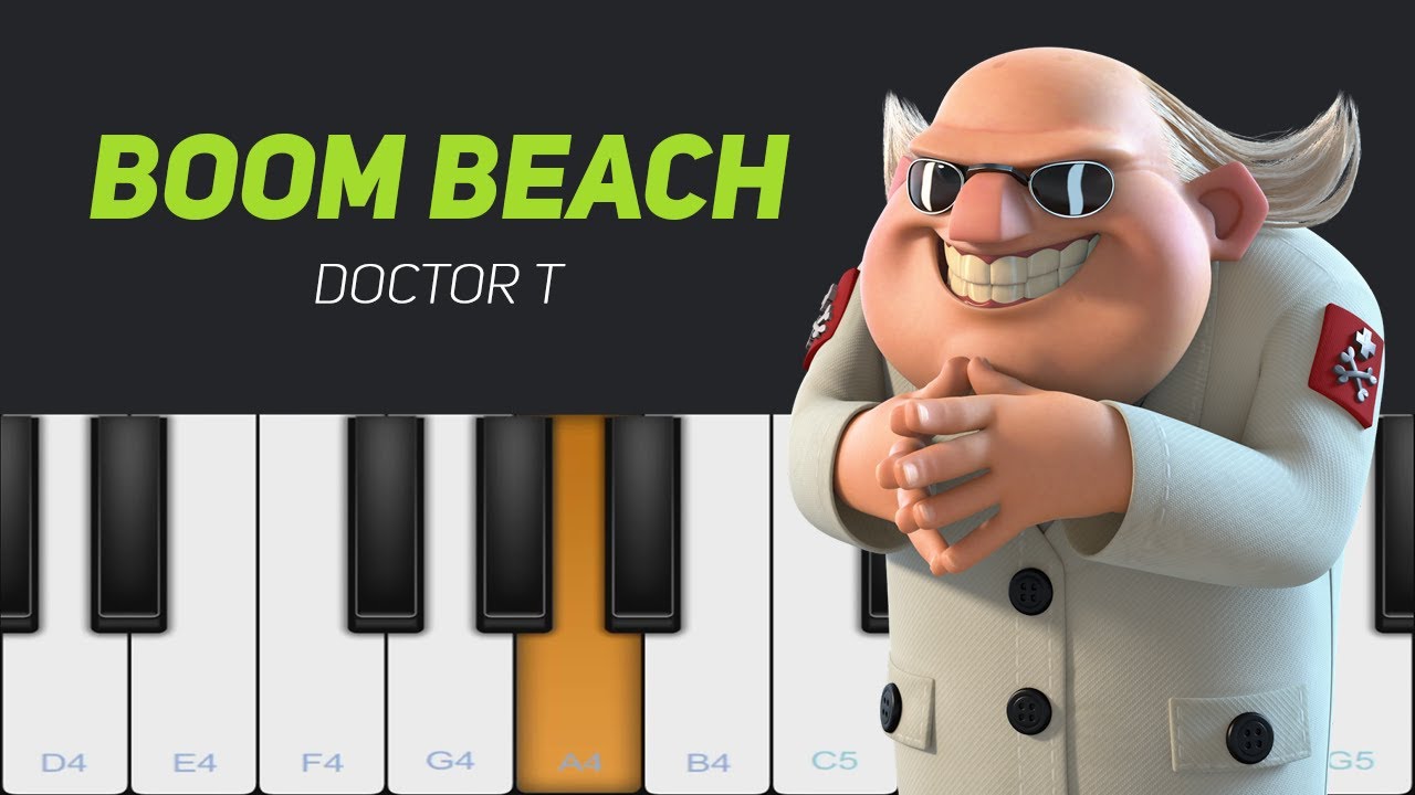 Dr. T - Boom Beach│Mobile Piano Cover│Easy Tutorial