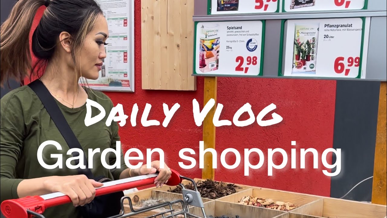 Daily vlog Garden 🪴 shopping at Thomas Philip in Rammstein Germany 🇩🇪 