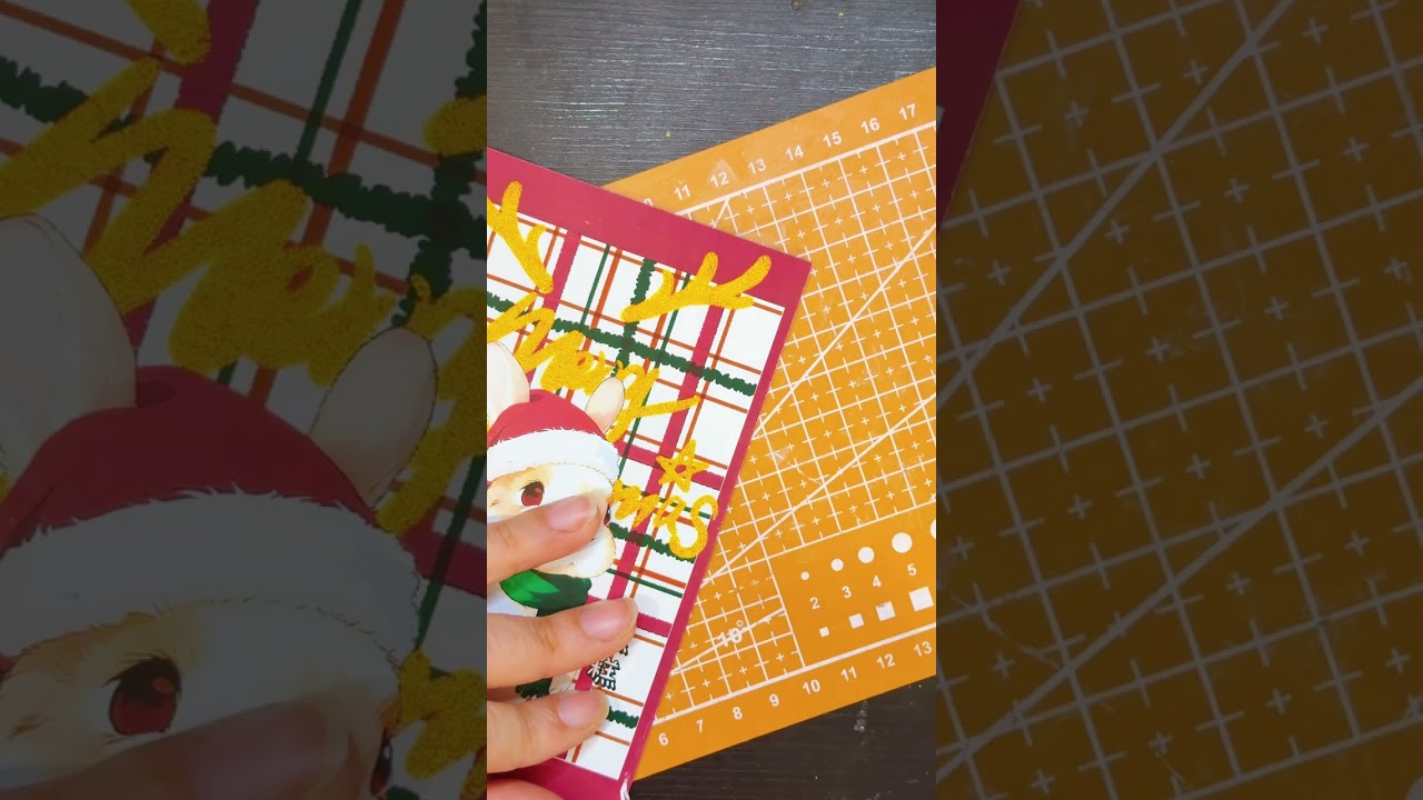 Handmade postcards, featuring drawing into Christmas cards.