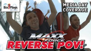 Maxx Force - Reverse POV! - Six Flags Great America