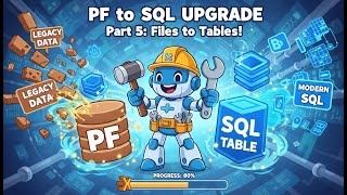 Modernize RPG400 to RPG ILE FREE and PF to SQL - 5 - Upgrade Physical Files to SQL Tables