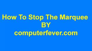 html-How To Stop Marquee In Urdu/Hindi Part 10