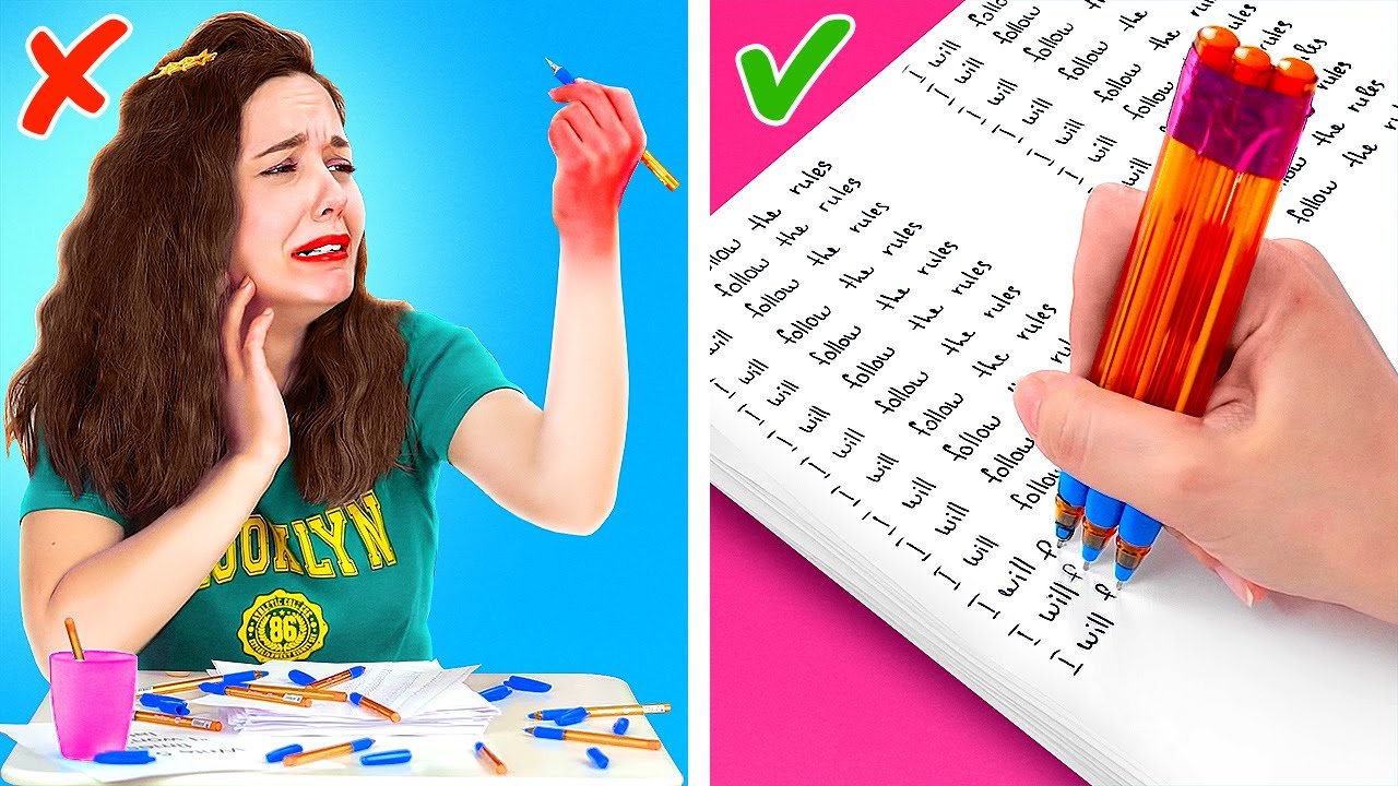 HAYATINI KURTARACAK OKUL TÜYOLARI! || 123 GO LIKE! Komik Okul Malzemesi Tüyoları