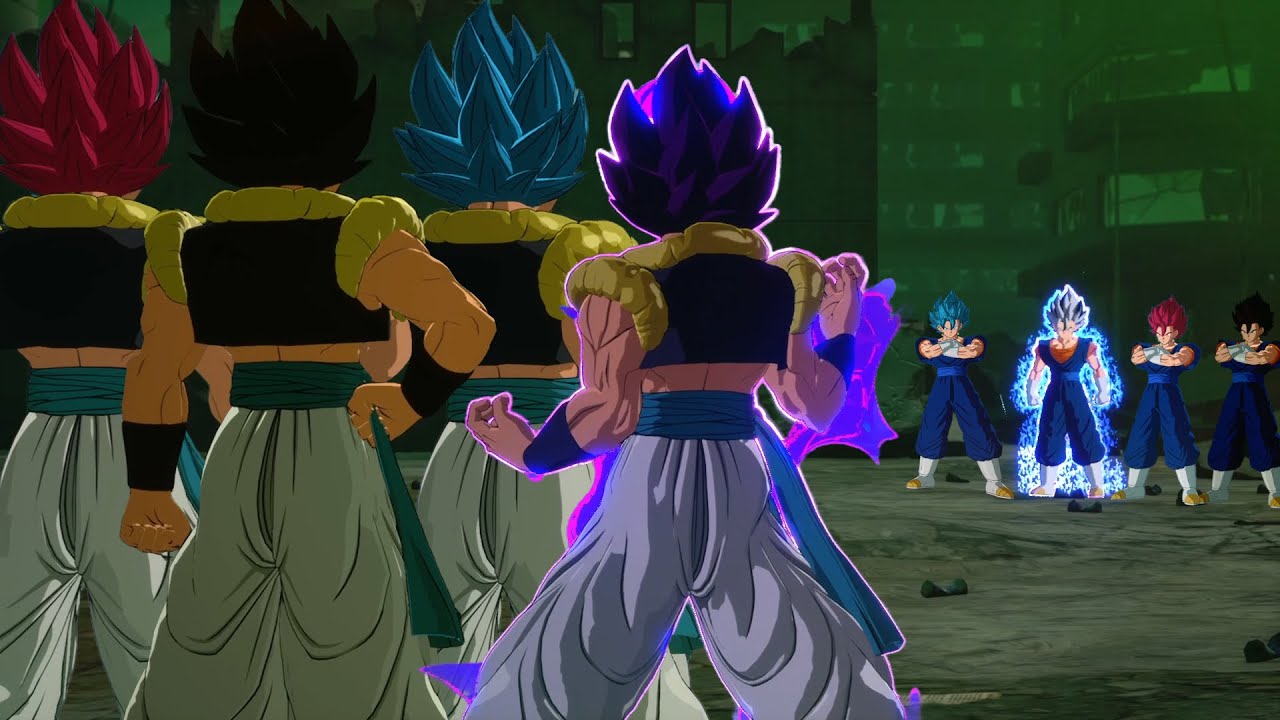 Gogeta God Forms Vs Vegito God Forms - Dragon Ball Sparking! Zero