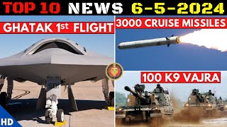Indian Defence Updates : Ghatak Flight,3000 Cruise Missiles,100 K9 Vajra Order,Next Gen Varunastra