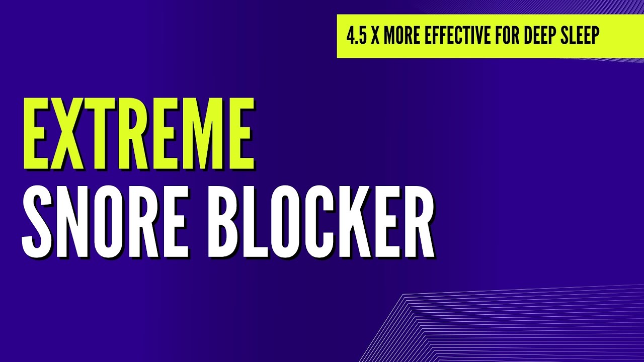 Snore Blocker Extreme | Deep White Noise to Block Out Snoring - YouTube