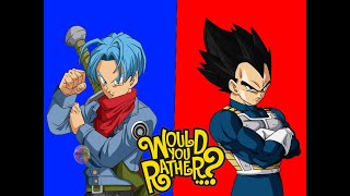 (Father and Son Bonding 2 )Trunks plays would you rather with Vegeta