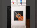 Canvas Guitar Painting: A DIY Art Experiment #shorts #art #viral