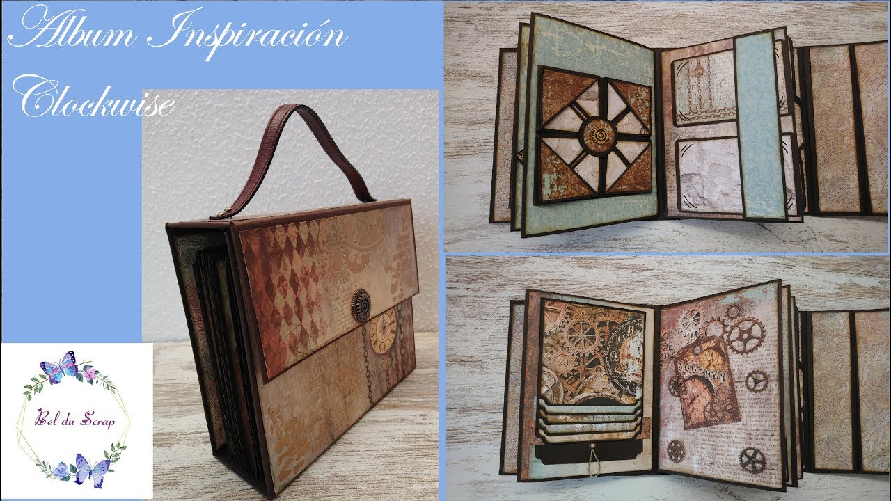 Álbum maletín Clockwise - Inspiración - Bel du Scrap