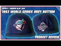 World series hat gray underbrim  1993 world series grey bottom  blue jays fitted hat 59fifty