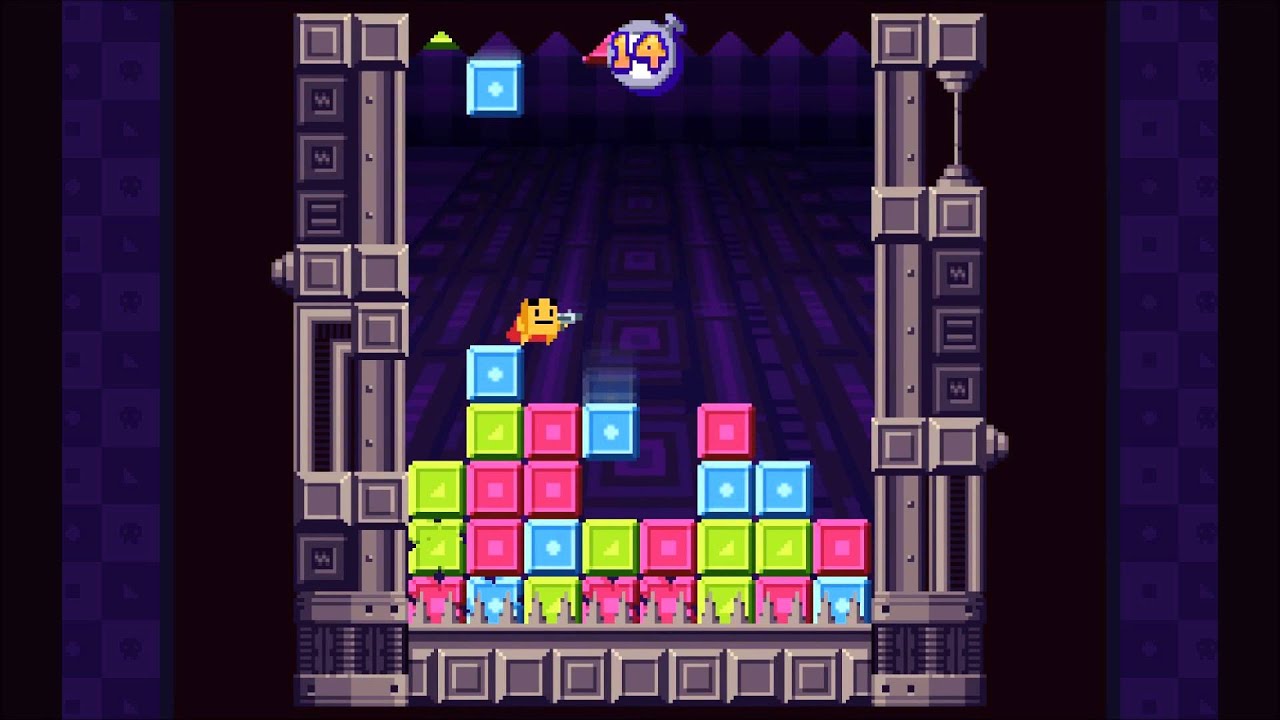 Super Puzzle Platformer Deluxe Tower Down Challenge