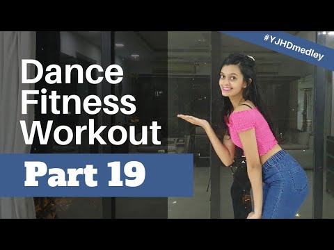 Bollywood Dance Fitness Workout at Home | 25 Mins Fat Burning Cardio Part 19 | The YJHD Medley