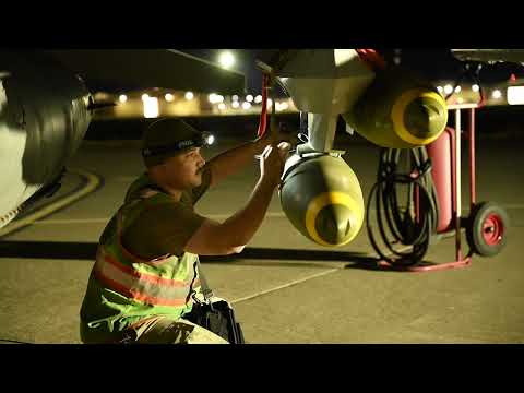 Loading live weapons onto an F-16 Fighting Falcon