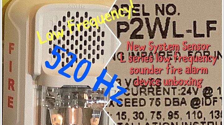 New System Sensor L series low frequency sounder fire alarm device unboxing.