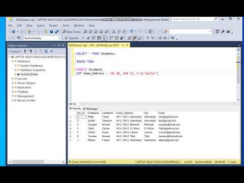 How to Update or Describe a table
