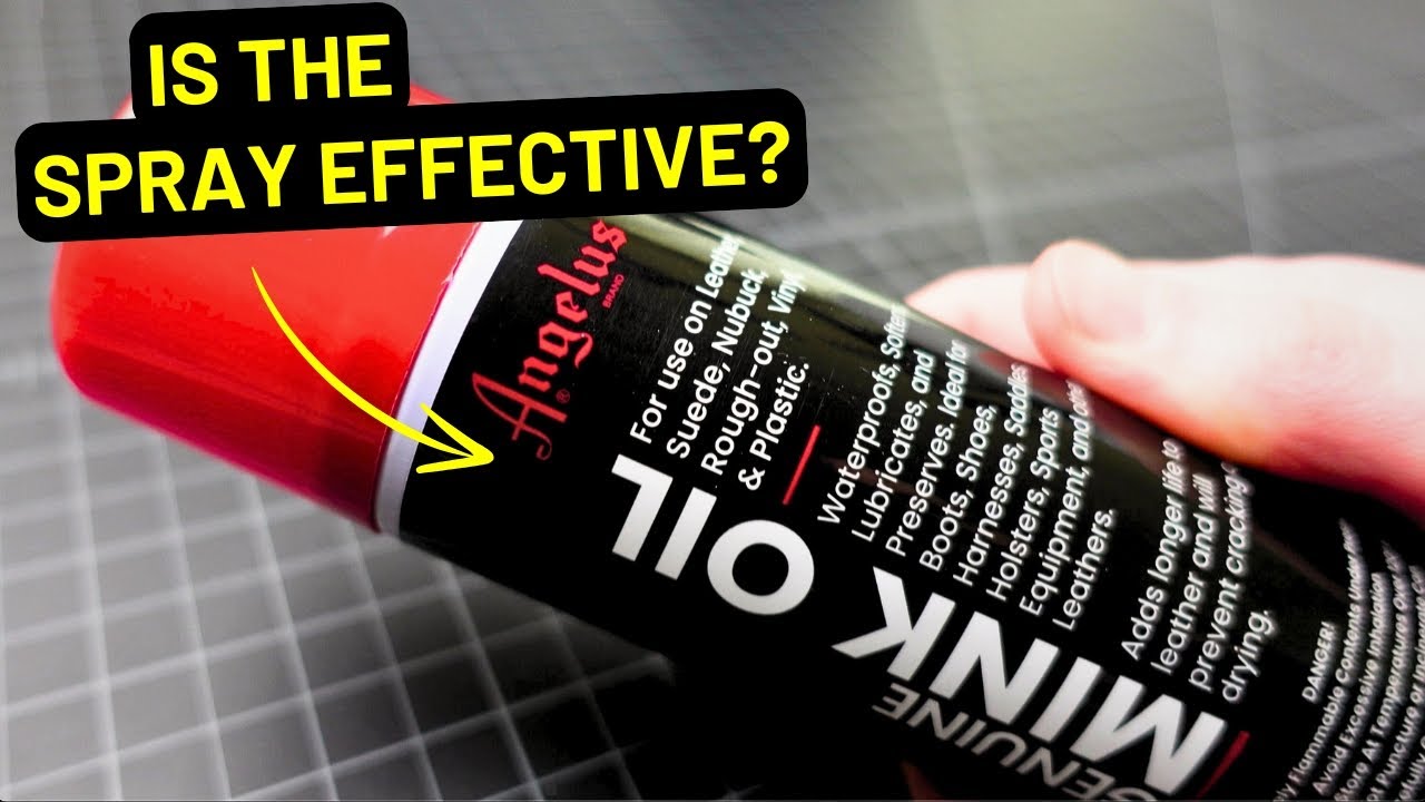 How to Use Angelus Mink Oil Spray on Leather: Test & Result