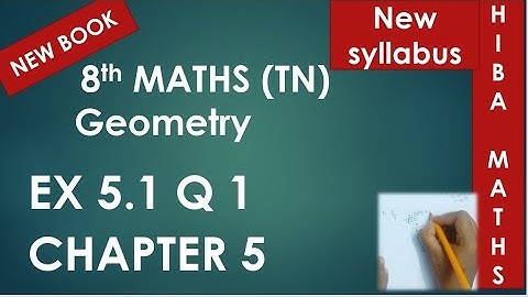 8th maths chapter 5 exercise 5.1 question 1 tn samacheer hiba maths