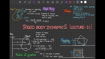 Rigid body dynamics(Lecture 2.01)