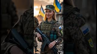 Beautiful Ukraine  Female Solder remix dj edm  sound motivation militaryfashion