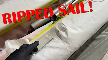 Torn Sail Repair and a Surprise