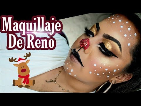 Maquillaje De Reno / Reindeer Makeup for Christmas / Merry Christmas ...