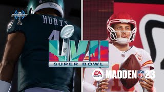 Super Bowl 57 Prediction | Philadelphia Eagles vs. Kansas City Chiefs (Madden '23 Sim)