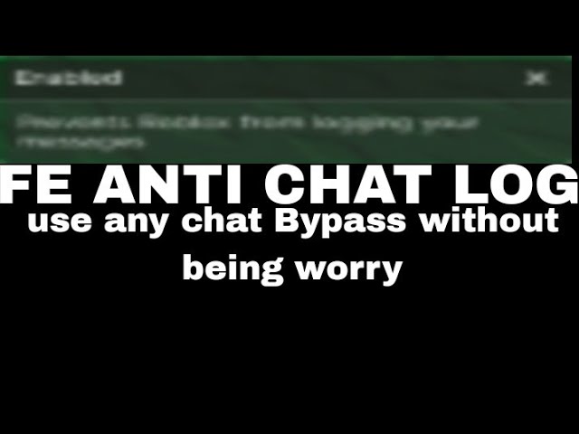 Universal Script 📌  Anthonys acl ANTI CHAT LOGGER — Roblox Scripts