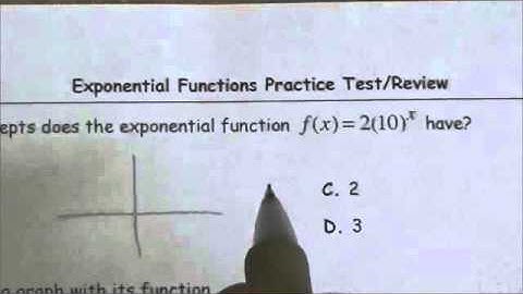Math 30-2 Exp Functions Review MC#1