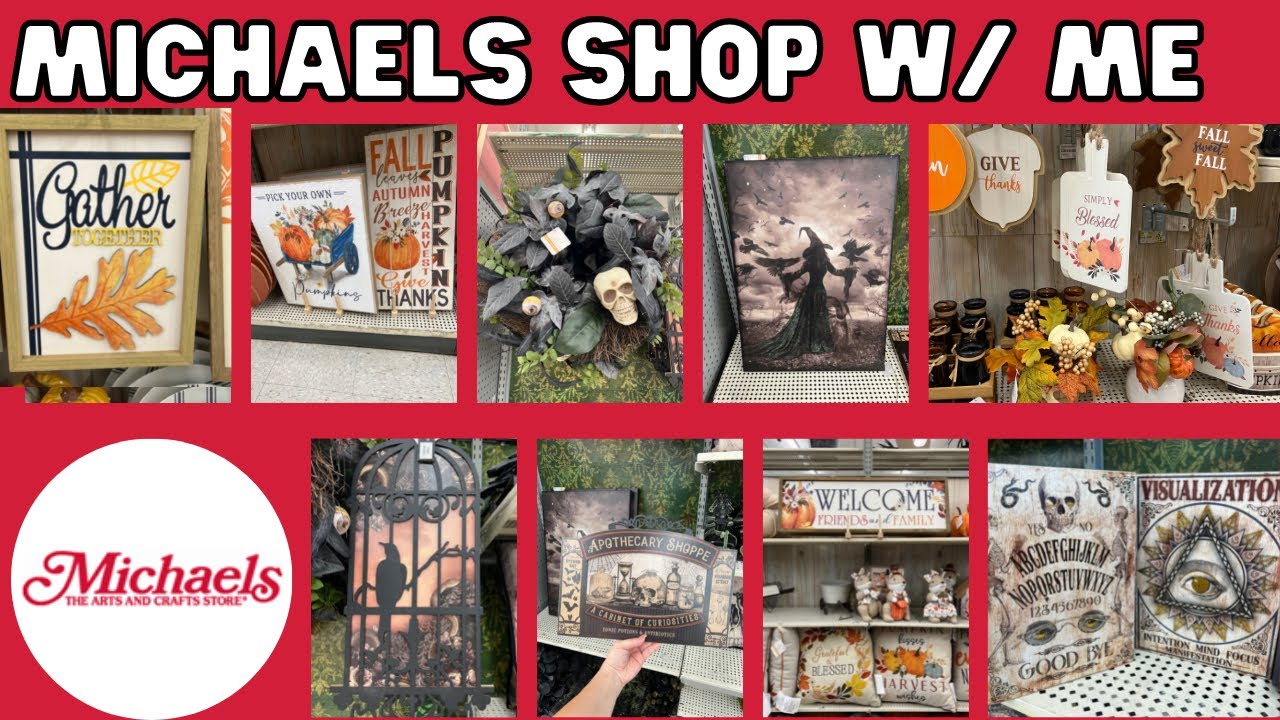 MICHAELS CRAFT STORE SHOP WOTH ME ~ FALL AND HALLOWEEN AT MICHAELS~ 8/29/2022