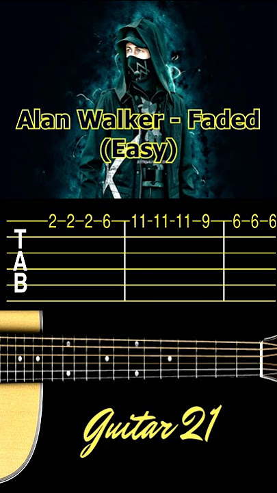 Alan Walker - Faded // Guitar Tutorial TAB (Fácil)