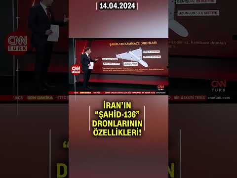 İran Misillemede O Dronları Kullandı! Şahid-136 Kamikaze Dronlarının Özellikleri Ne? #Shorts