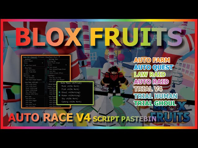 Blox Fruits Race V4 Update Script Roblox 2023 in 2023