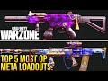 WARZONE: TOP 5 OVERPOWERED LOADOUTS To Use! (WARZONE Best Weapons)
