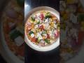 Exotic Veg Pizza without oven at home #food #recipe #cooking #cafe #trending #pizza #healthy