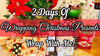 *2021* WRAPPING CHRISTMAS PRESENTS | WRAP WITH ME | 2 DAYS OF WRAPPING PRESENTS| CHRISTMAS MUSIC
