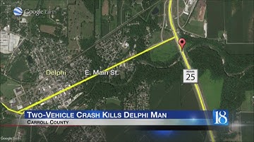 Crash ends life of Delphi man in Carroll County