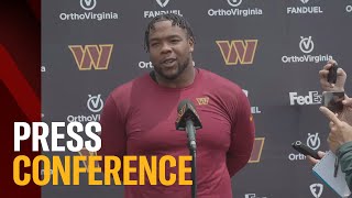 DT Daron Payne speaks with the media after Day 1 of minicamp | Washington Commanders
