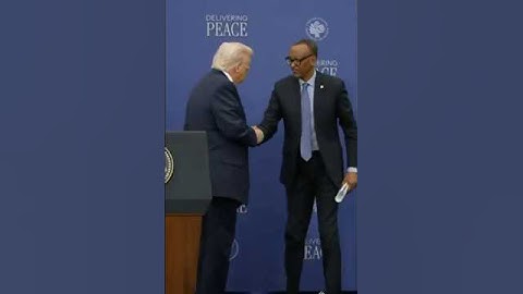 H.E PAUL KAGAME GREATING DONALD TRUMP