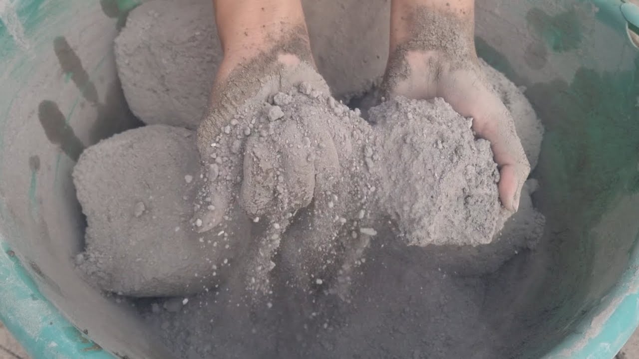 ASMR: New Reused Pure Cement Crumbling 🤤😴 Sleepaid, Dry Crumbling in Tub, Grainy Cement