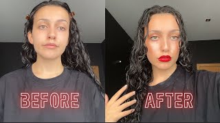You are not sad! All you need is a Red CHANEL lipstick | Makeup tutorial