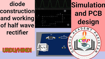 Half wave rectifier | simulation of half wave rectifier | pcb design tutorial | EasyEda tutorial