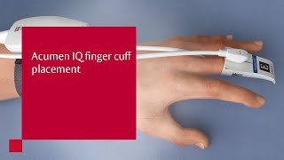 Acumen IQ finger cuff placement screenshot 2