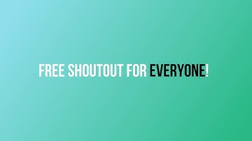 Click This Video For A Free Shoutout