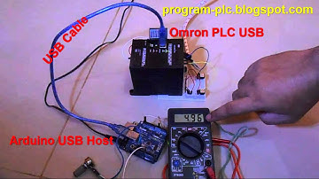 USB Communication between CP1L L10 Omron PLC USB and Arduino plus USB Host Shield
