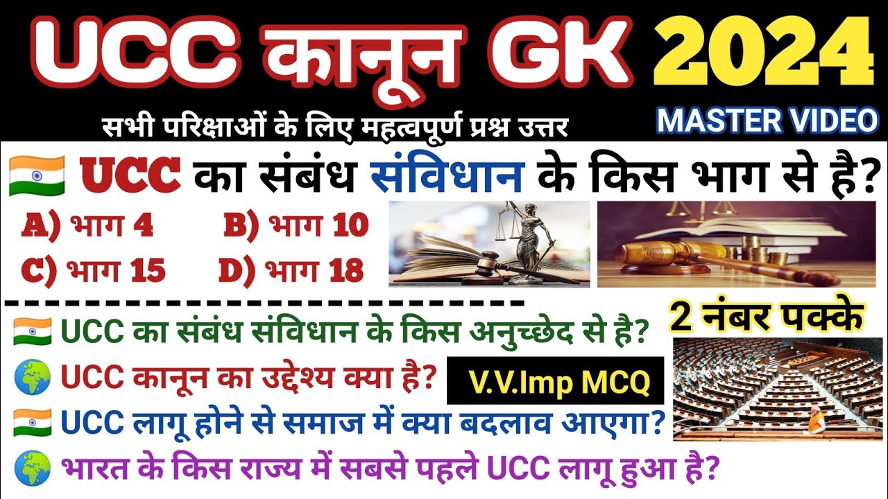 UCC UCC Law UCC Kya Hai Ucc Current Affairs 2024 ucc-ucc-law-ucc-kya-hai-ucc-current-affairs-2024