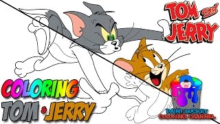 How to color tom and jerry coloring page from the classic cartoon tv
shows movies book for kids, children, toddlers, preschoolers ...